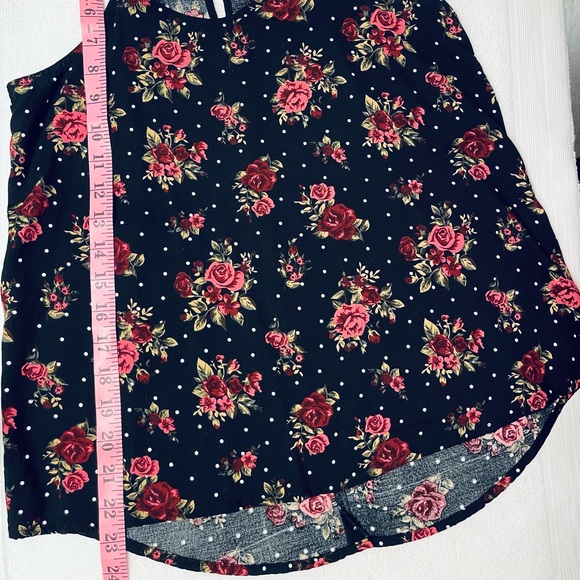 spaghetti strap floral polka dot halter tank NOT ADJUSTABLE & NO CLOSURES pullon - Picture 15 of 15